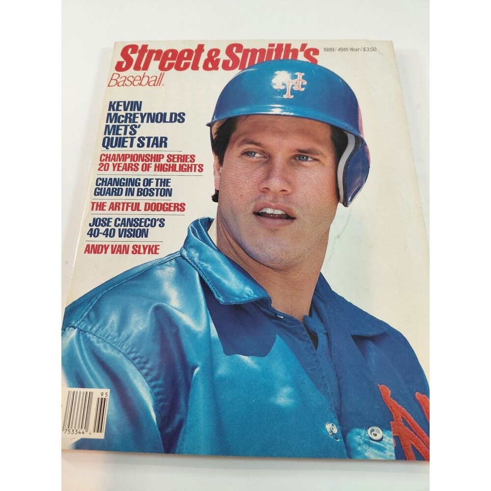 Street & Smith's Baseball 1989 Kevin McReynolds Mets Jose Canseco Magazine